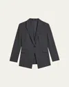 Theory Etiennette Wool Blazer In Gray