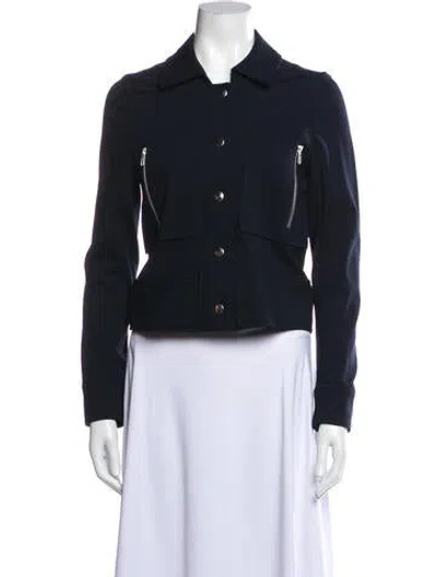 Pre-owned Theory Evening Jacket In Blue
