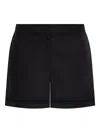 Theory Womens Black Eyelet Cotton Poplin Shorts In Black