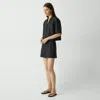 Theory Eyelet Short In City Poplin In Black
