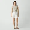 Theory Eyelet Short In City Poplin