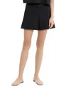 Theory Lattice Inset Stretch Cotton Shorts In Black