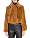 Theory Faux Fur Jacket In Multi
