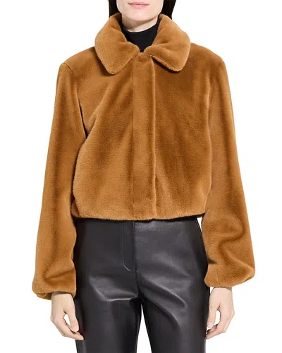 Theory Faux Fur Jacket In Multi