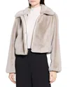 Theory Faux Fur Jacket In Multi