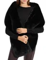 Theory Faux Fur Stole In Black