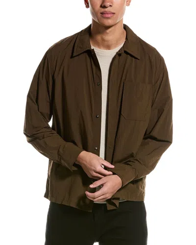 Theory Feather Shirt In Brown