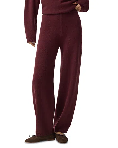 THEORY FELTED WIDE LEG PANTS IN WOOL CASHMERE
