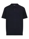Theory Fine-knit Polo Shirt In Black