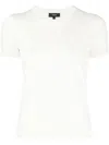 Theory Fine-knit Wool-blend Top In White