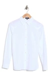 Theory Fitted Long Sleeve Button Front Shirt In Multi