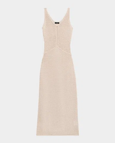 THEORY FITTED MIDI TANK DRESS