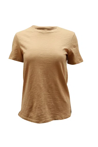 Theory Fitted Tee In Beige Cotton