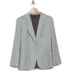 Theory Fitted Wool Blazer In Grey Light Heather