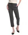 Theory Fitted Wool-blend Trouser In Grey
