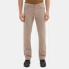 Theory Five-pocket Pant In Cotton Twill Mélange In Bark Multi