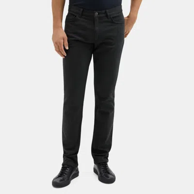 Theory Five-pocket Pant In Cotton Twill Mélange In Dark Olive Multi