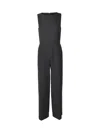 Theory Flanella Jumpsuit In Charcoal Mélange