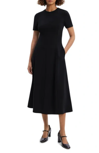 Theory Flare A-line Dress In Black