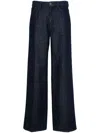 Shop Theory Flare Denim Trousers In Blue