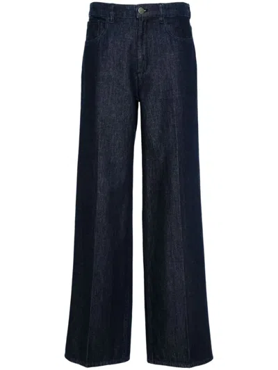 THEORY FLARE DENIM TROUSERS