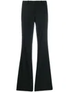 Theory Flare Leg Trousers In Black