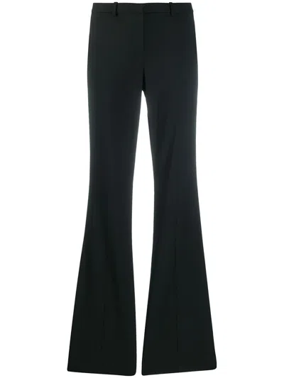 Theory Flare Leg Trousers In Black