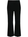Theory Tailored Flare Pants With Fitted Waist