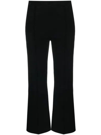 Theory Flare Pant W.compact Clothing In Black