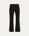 Theory Flare Side-slit Leggings In Black