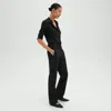 Theory Flared Full-length Pant In Good Wool In Black