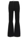 Theory Flared Full Length Pants In Black