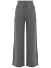 Theory Cashmere & Wool-blend Cozy Track Pant In Grey
