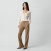 Theory Flared Pant, 34'' In Good Wool In Brown
