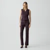Theory Flared Pant, 34'' In Good Wool In Purple