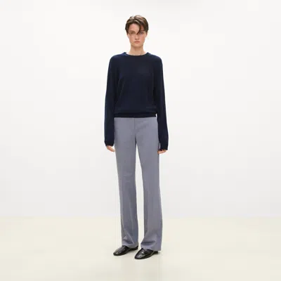 Theory Flared Pant, 34'' In Wool Gabardine In Wind Melange