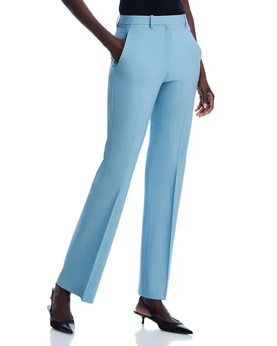 Theory Flared Suit Pants In Stone Blue