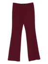 Theory Ausgestellte Hose In Burgundy