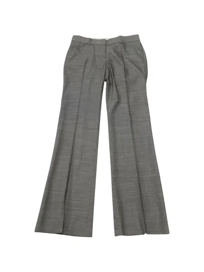 Pre-owned Theory Flared Trousers In Gray
