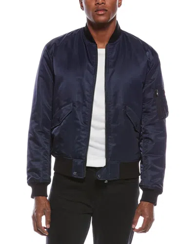 Theory Flight Bomber Jacket In Blue