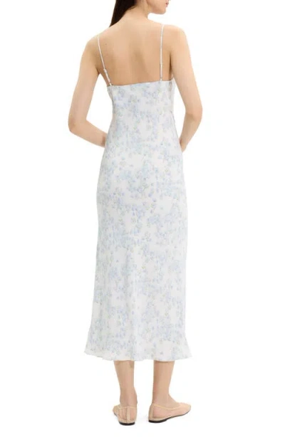 Theory Floral Print Maxi Slipdress