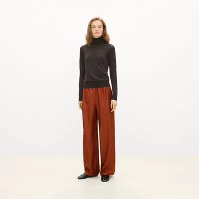 Theory Flowy Pant In Mod Silk Twill In Multi