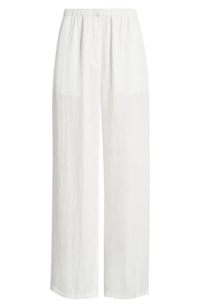 Theory Flowy Pull On Pants In White