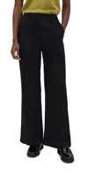 Theory Fluid Base Satin Pants Black In Black