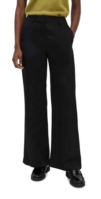 Theory Fluid Base Satin Pants Black
