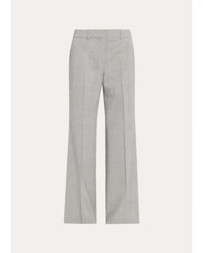 Theory Fluid Flare High-rise Pants In Grey Multi
