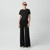 Theory Fluid Flare Pant, 30'' In Admiral Crepe In Black