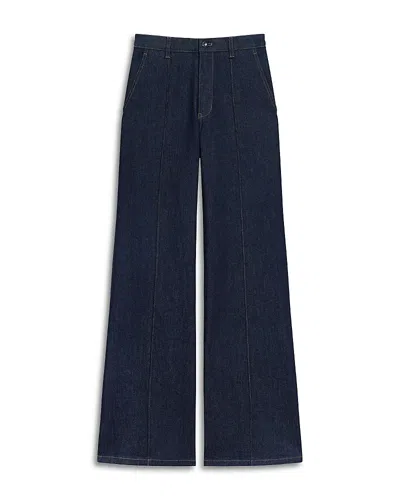 Theory Fluid Flare Pants In Blue