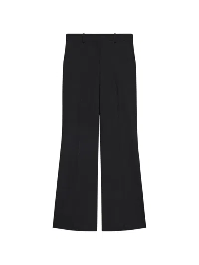 Theory Fluid Flare Trousers In Black
