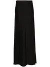 Theory Maxirock Aus Twill Aus Einer Leinenmischung In Black
